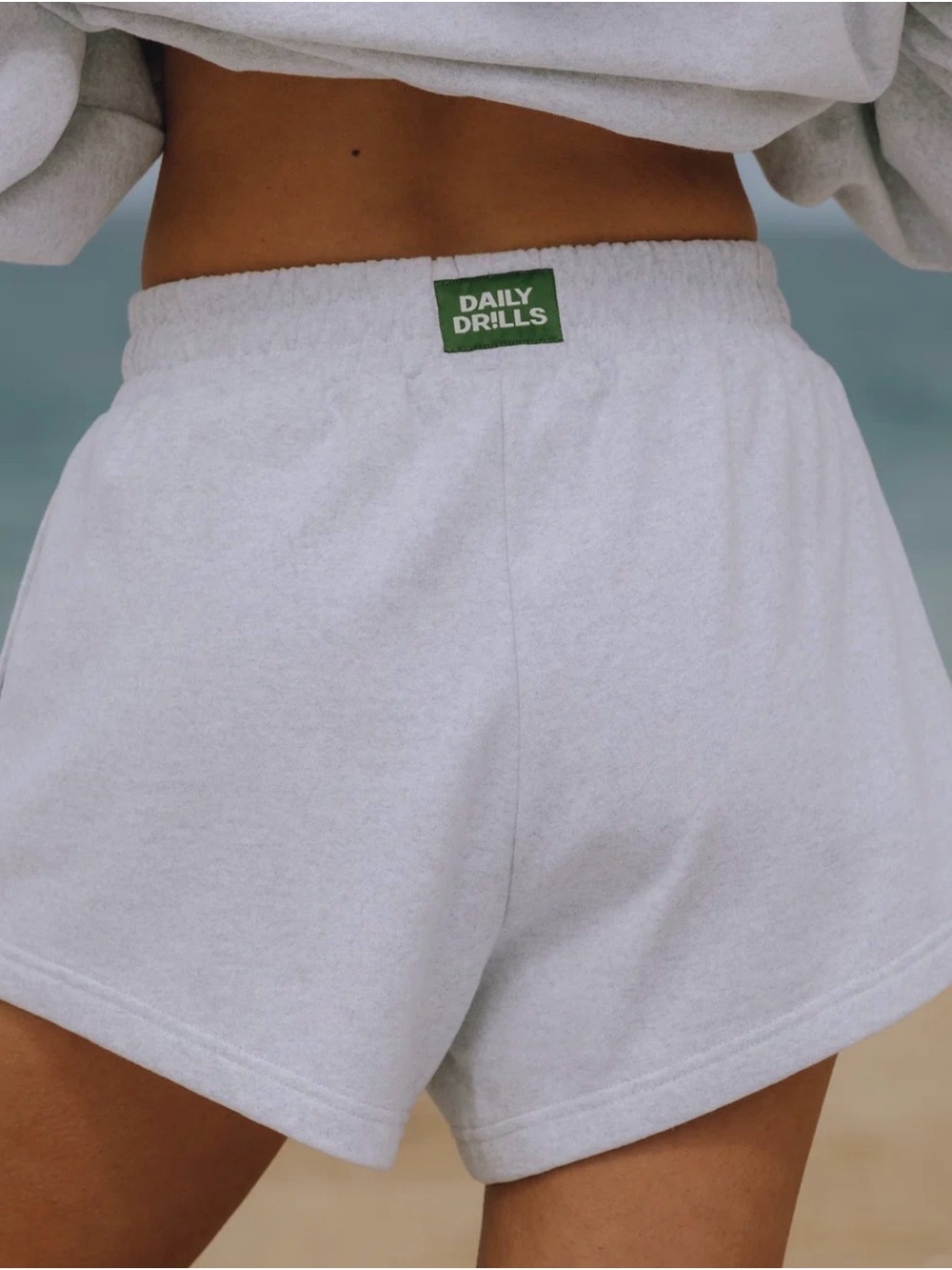 Daily Drills Fleece Super Shorts Heather Grey Size M/L Worn Once